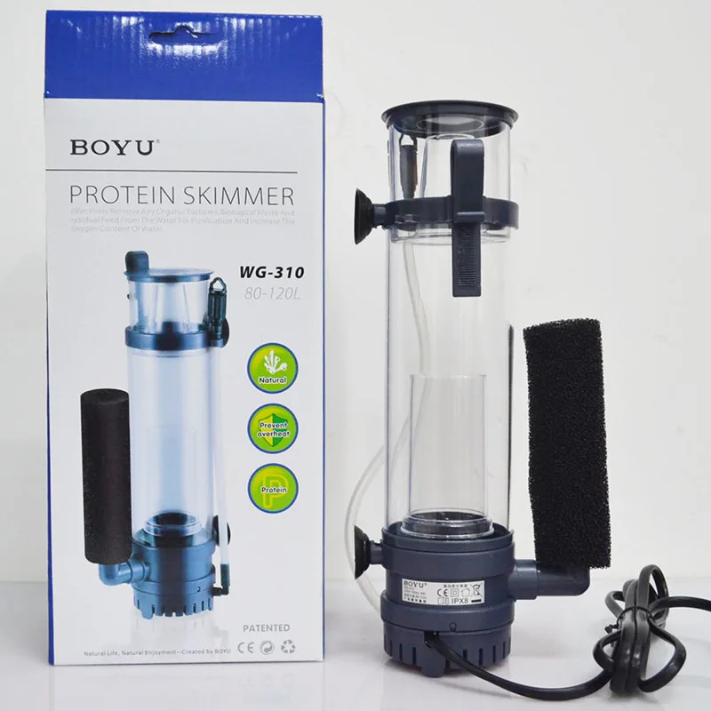 Marine Aquarium Protein Skimmer - 6W/8W BOYU Protein Skimmer Filter Gantung