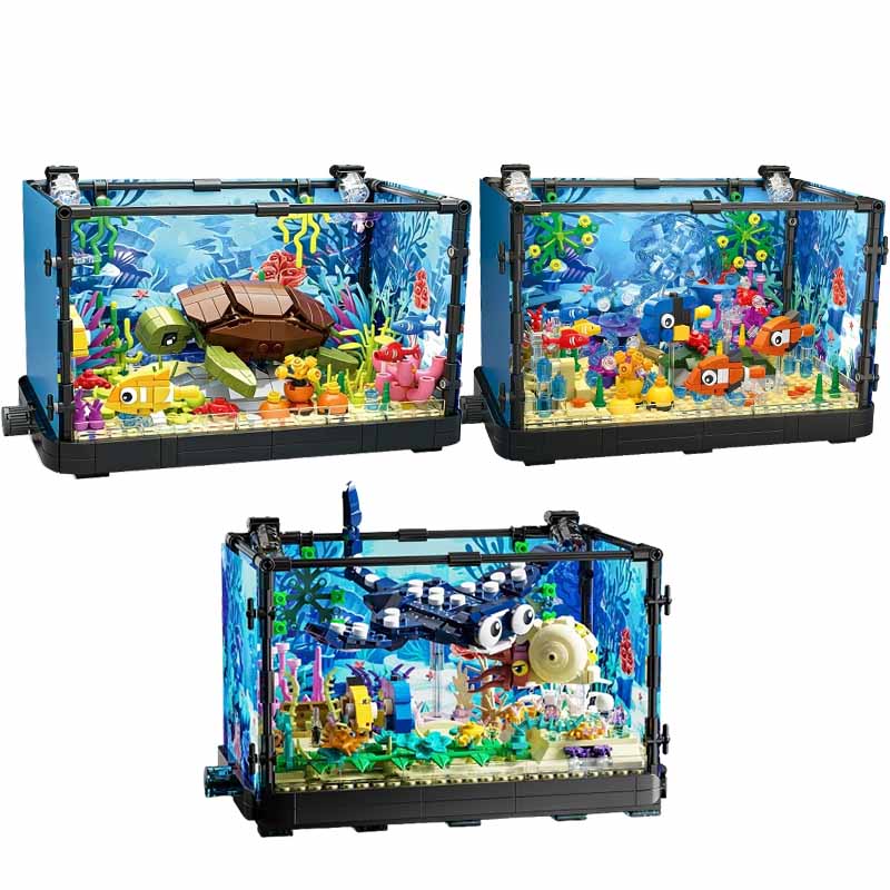 Marine Aquarium & Regional Centre Reviews - Set Blok Bangunan Akuarium dengan Lampu,