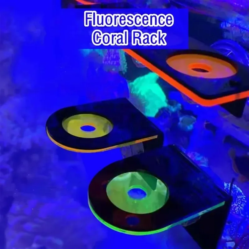 Aquarium Marine Fishes - Penyangga Karang Fluoresen Akrilik untuk Akuarium,