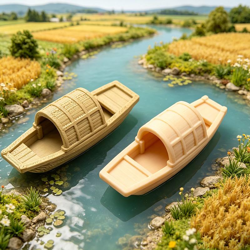 Marine Aquarium Mini - 【S】Model Perahu Mini Mengambang Simulasi, Figurine