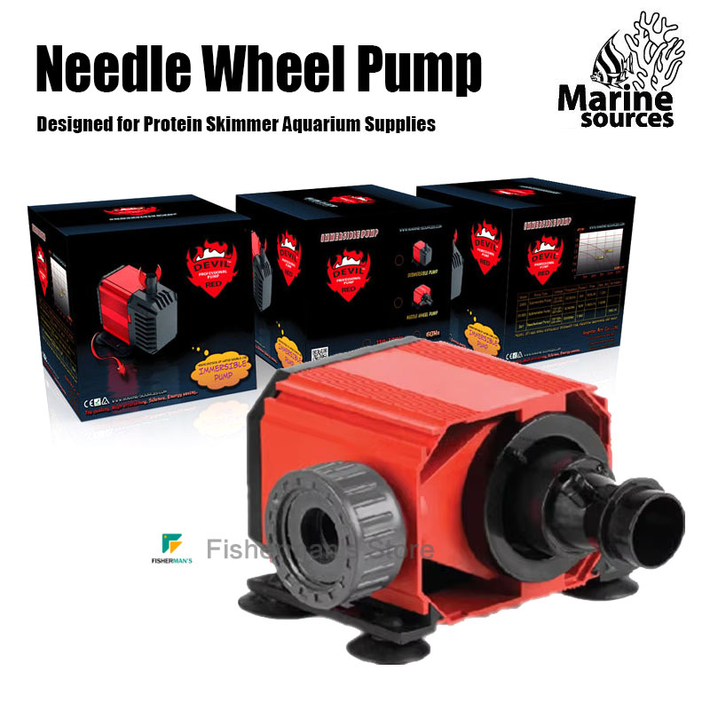 Marine Aquarium Protein Skimmer - Pompa Roda Jarum Setan Merah Dirancang