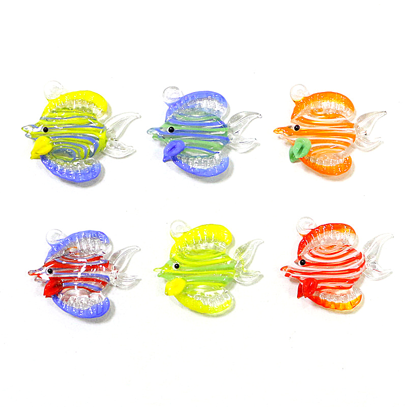 Marine Aquarium Mini - 2 kotak kaca liontin kecil ikan