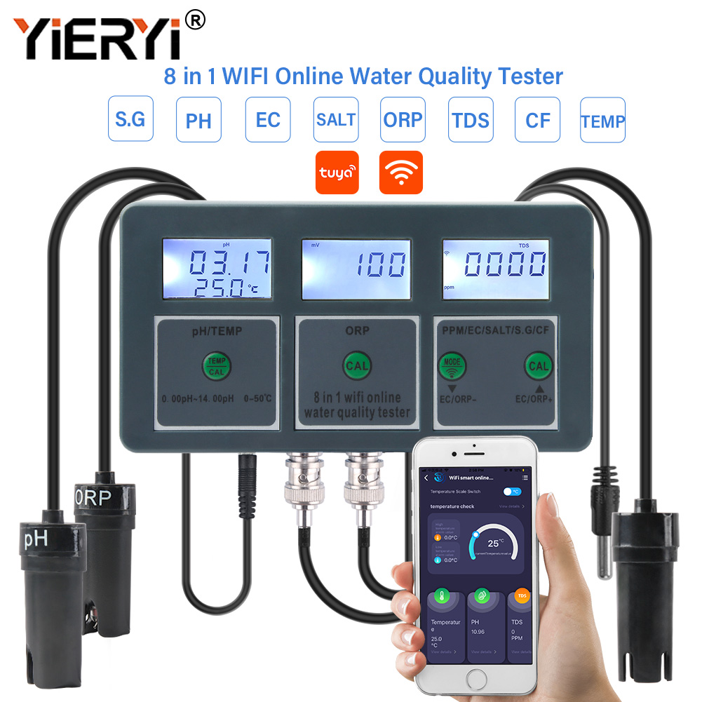 Marine Test Kit - Yieryi WiFi Tuya Smart PH ORP