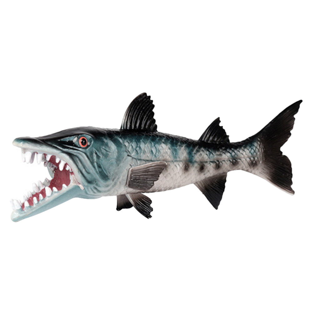 Marine Aquarium Home - Ornamen Akuarium Ikan Serigala Plastik yang