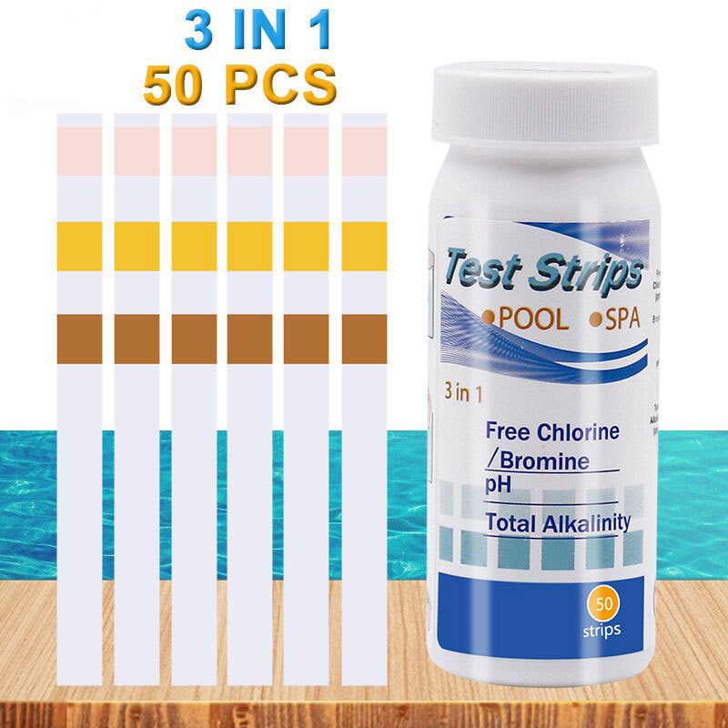 50 Buah Strip Tes PH Klorin Ke - Marine Test Kit ulasan dan harga