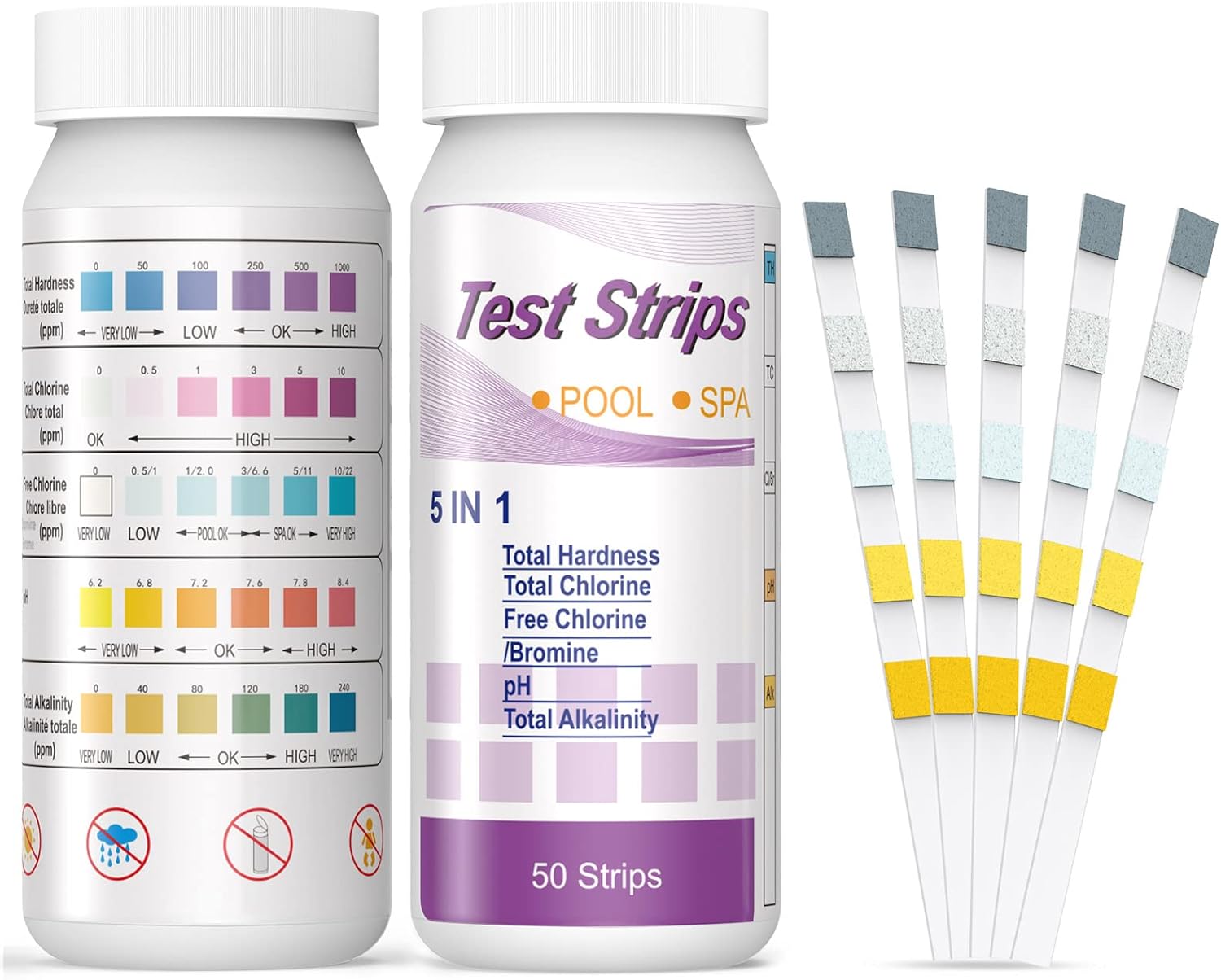 50 Buah Strip Tes PH Klorin 5  - Marine Test Kit ulasan dan harga