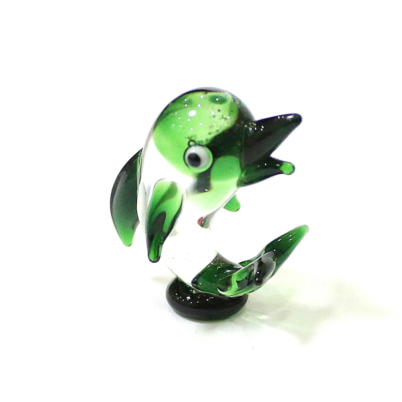 Figurine Lumba-lumba Kaca Mini - Marine Aquarium Home ulasan dan harga