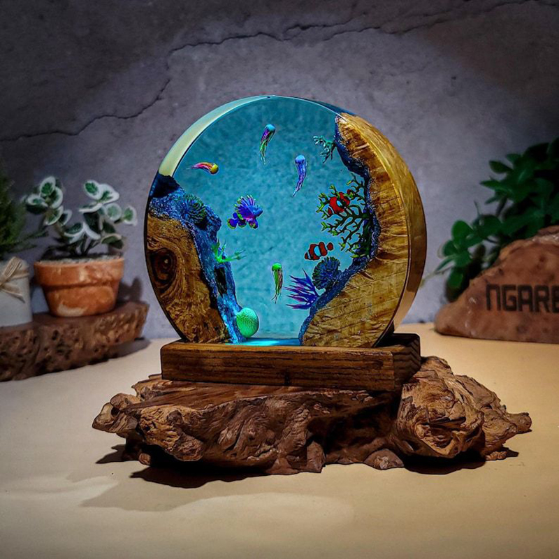 Lampu Meja Resin Organisme Aku - Aquarium & Marine Museum Universiti Malaysia Sabah Kota Kinabalu Sabah Photos ulasan dan harga