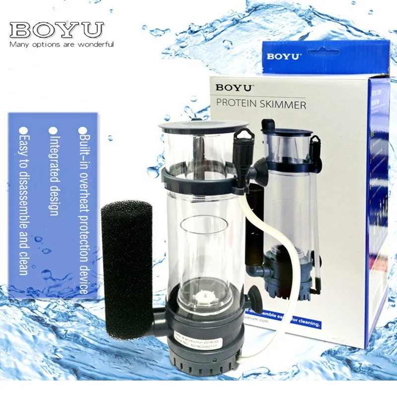 6W/8W BOYU Protein Skimmer Fil - Marine Aquarium Protein Skimmer ulasan dan harga