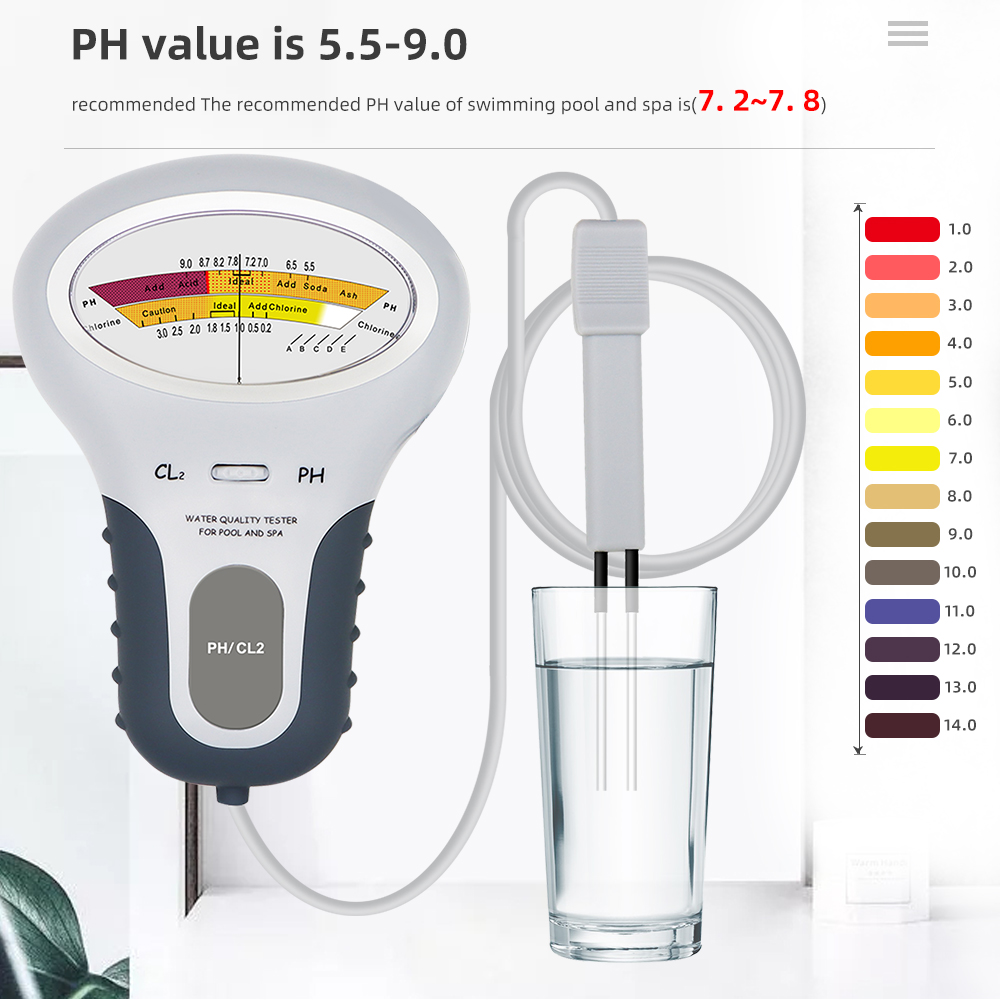 Detektor klorin PH & CL2 Meter - Marine Test Kit ulasan dan harga