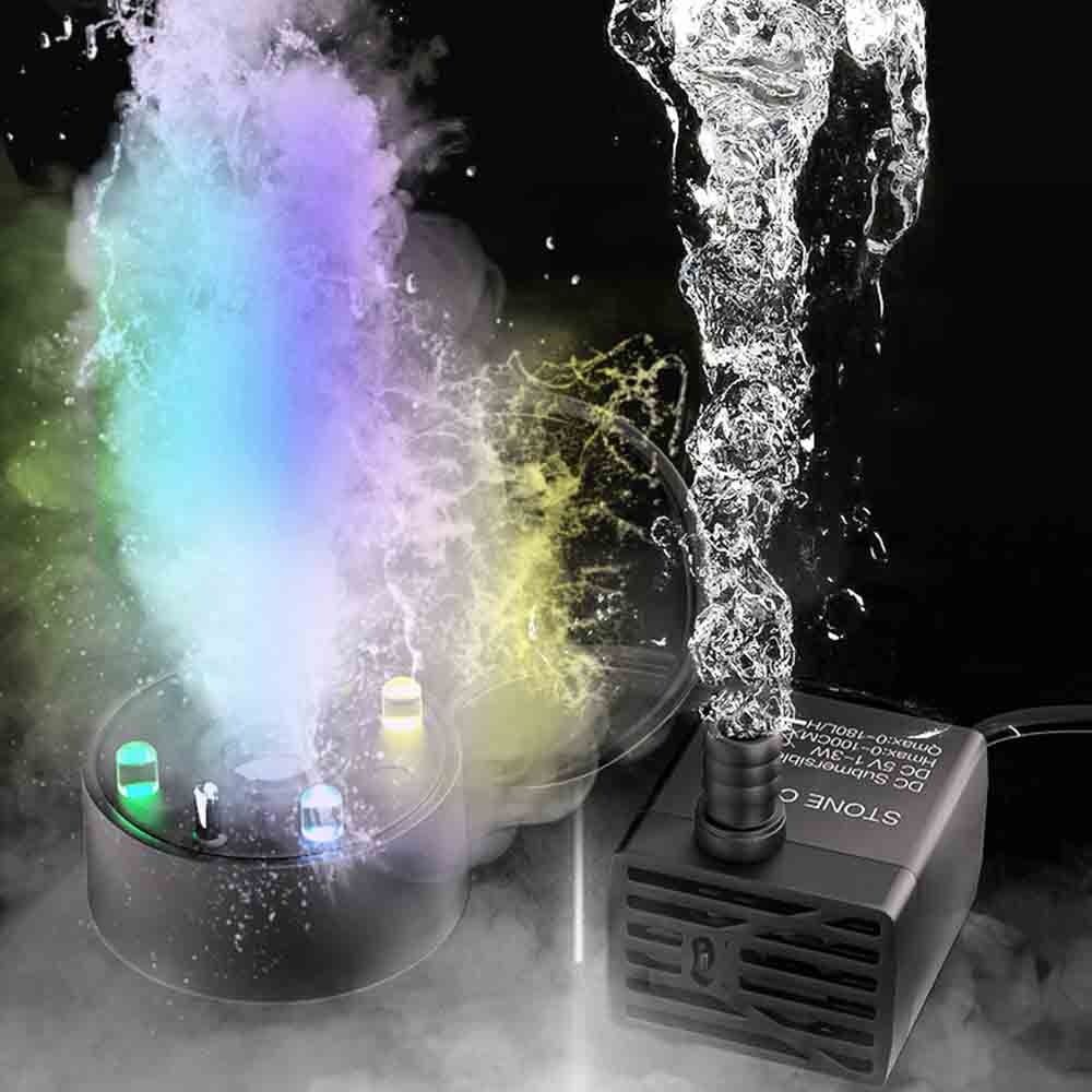 Pembuat Kabut 2-IN-1 Lampu LED - Marine Aquarium Mini ulasan dan harga
