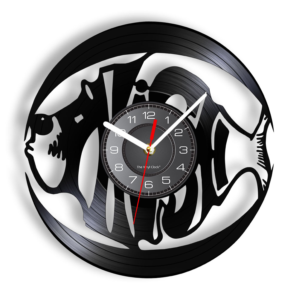 Jam Dinding Vinyl Record Motif - Marine Aquarium Home ulasan dan harga