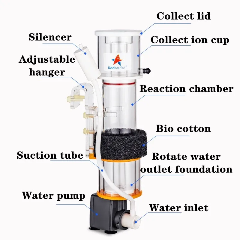 Protein Skimmer Red StarFish U - Marine Aquarium Protein Skimmer ulasan dan harga